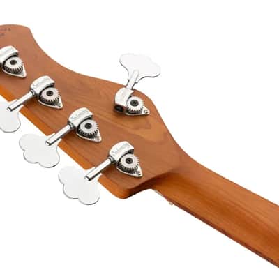 Sadowsky MetroExpress 21-Fret Vintage J/J Bass, Morado Fingerboard, Lefthand, 5-String - Solid Olympic White High Polish image 7