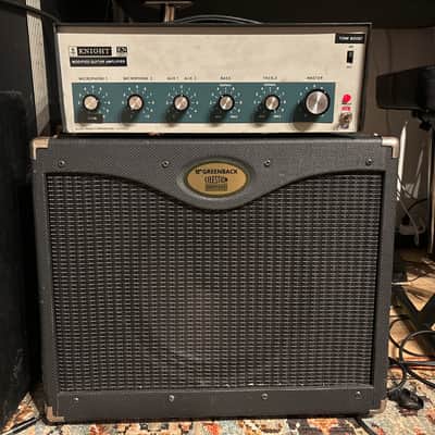 Custom combo amp: modified Knight KN3245 with custom Celestian Greenback cabinet! One of a kind killer rig image 1