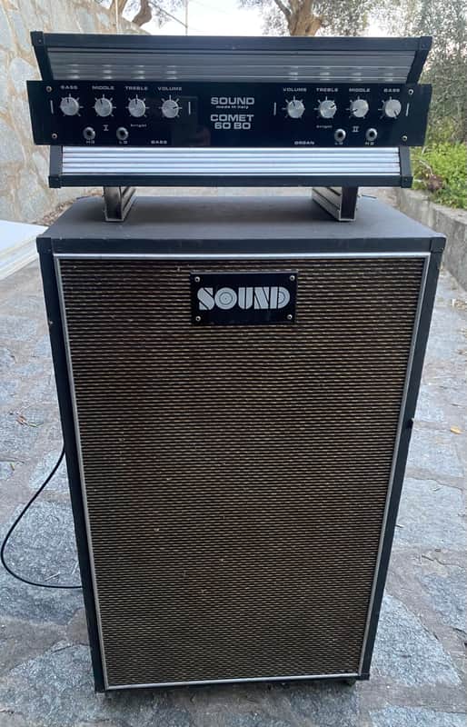 Sound Comet 60 1965 - Black Tolex Plexy front Made in Italy image 1