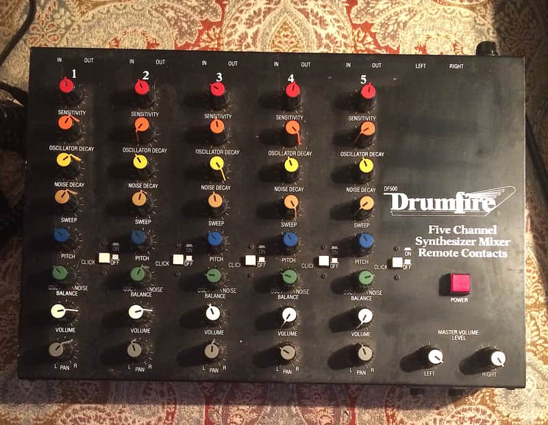 DrumFire DF500 5 Part ANALOG Drum Synth W/ Tama TS100 PAD Classic 80s image 1
