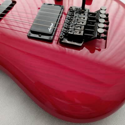 Aria Pro II AQ-65 Aquanote - Arch Top - See-Thru-Red - 1989 JAPAN VINTAGE image 6