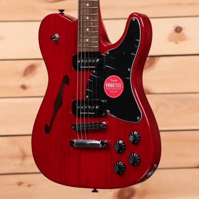 Fender Jim Adkins JA-90 Telecaster Thinline - Crimson Red Transparent - ICF21005115 image 3
