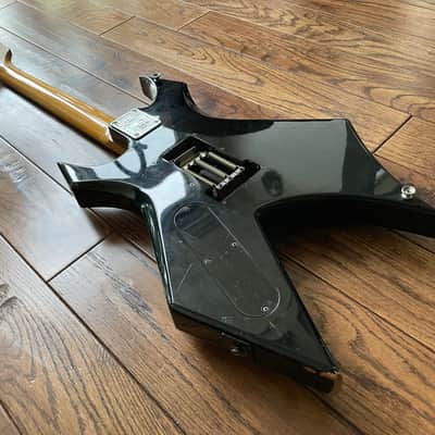 B.C. Rich Warlock Electric Guitar LA California Neck Plate Black Reverse Headstock image 12