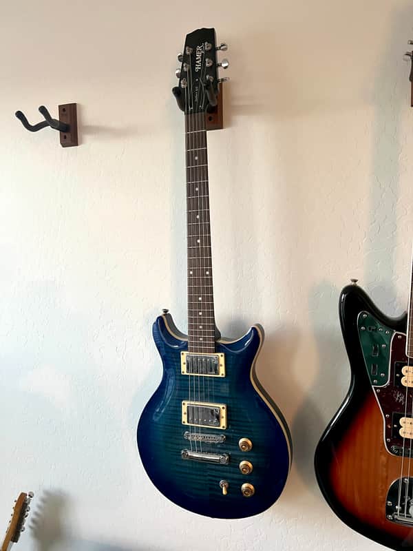Hamer XT Series Sunburst A/T Electric Guitar - Blue Flame Sunburst