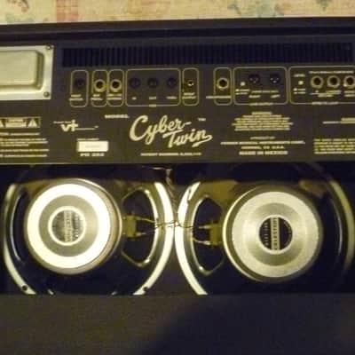 Fender Cyber-Twin 2 x 65-Watt 2x12" Modeling Guitar Combo 2001 - 2004 Black W/ Casters image 3