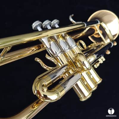 First Yamaha YTR-1 Lacquered Brass made in Japan,designed by Schilke gamonbrass image 11