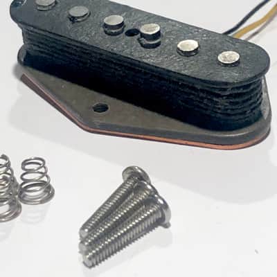 Vintage Early / Mid-1970s Fender USA Telecaster Bridge Pickup Grey Bobbin 6.2 K Rare Made in USA Tele Fullerton Era image 10