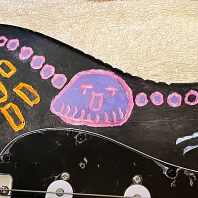 IYG Tribal Axe Custom Stratocaster-style Earth, living art, custom wired, mucho mojo tone machine! image 14