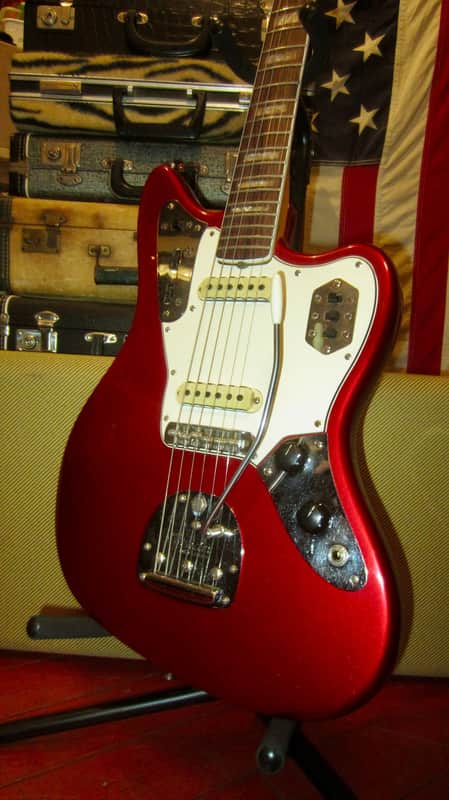 1966 Fender Jaguar Candy Apple Red image 1