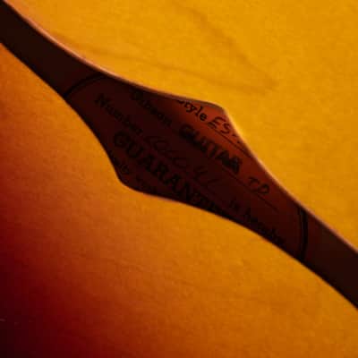 Pre-Owned 2020 Gibson Custom Shop 1964 ES-335 Vintage Sunburst With OHSC image 5