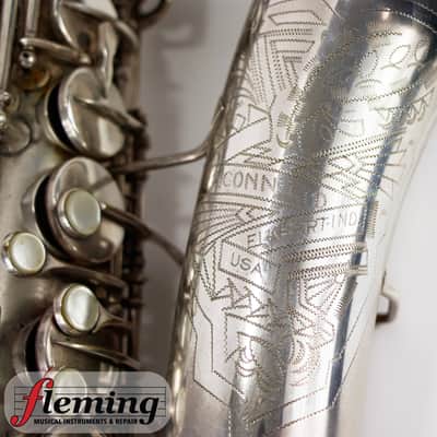 Conn New Wonder Transitional Alto Saxophone - Silver Plate, Gold Wash Bell, 1932 image 16