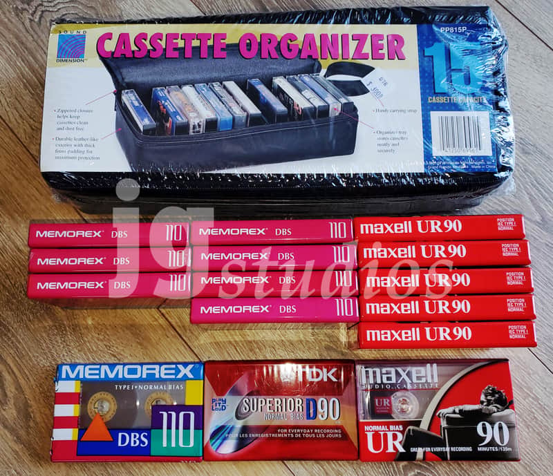Cassette Tapes - Various Brands with New Case!! Nice! image 1