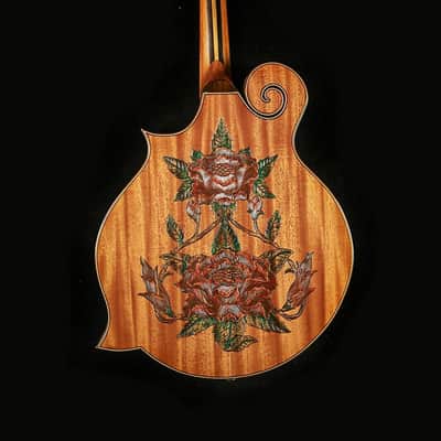 Blueberry Handmade Mandolin Floral Motif Built to Order in 90-Days image 2