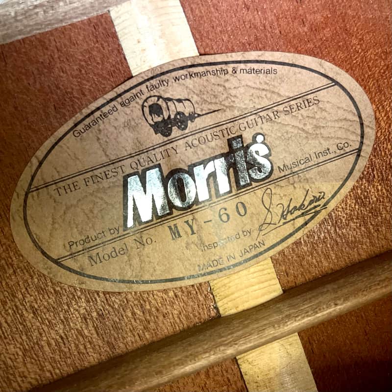 Morris MY-60 Parlor acoustic guitar original vintage MIJ Japan