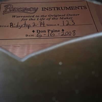 Pomeroy Instruments Ridgetop 2-Point Mandolin 2008 - Satin/Semi-Gloss image 10