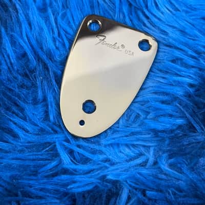 1980s Fender Stratocaster 3 Bolt Vintage Neck Plate - Gold image 1