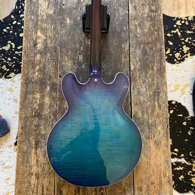 Gibson USA Memphis ES-335 2018 Limited Edition Figured Blueberry Burst Fade w/ OHSC & Docs image 16