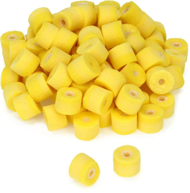 Shure EAYLF1 Replacement Yellow Foam Earphone Sleeves (50 pairs) image 1