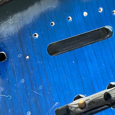 G&L Tribute MJ-4 bass body ash blueburst image 3