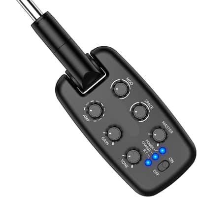 Guitar Headphone Amp for Electric Guitar, Bass Guitar Headphone Amplifier for Portable Practice, 9 Amp Models, 3 Mod Effects, 3 Space Effects, with Bluetooth Receiver, USB Recording image 3
