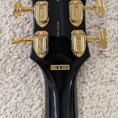 D'Angelico Excel SS Semi-Hollow Body Electric Guitar with Hard Case, Solid Black image 6