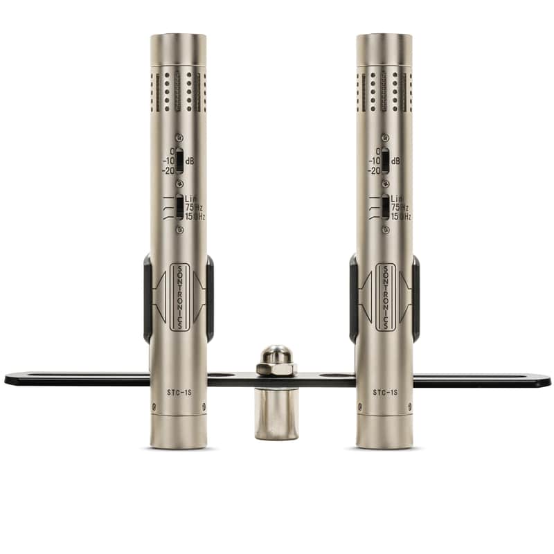 Sontronics STC-1S - Matched Stereo Pair of Condenser Microphones - SILVER image 1