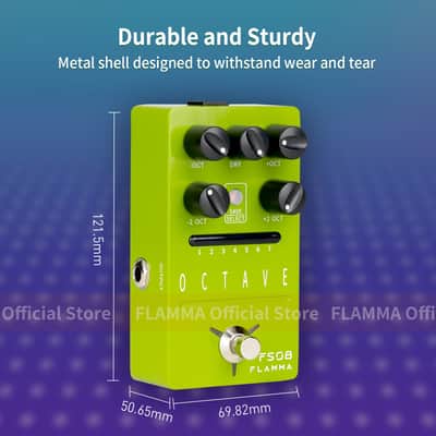 Flamma FS08 Octave Effects Pedal polyphonic octave effects 7 Preset Slots,price include the import duty to US buyer image 4