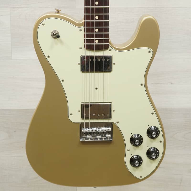 Used Fender Chris Shiflett Telecaster Deluxe Electric Guitar Goldtop