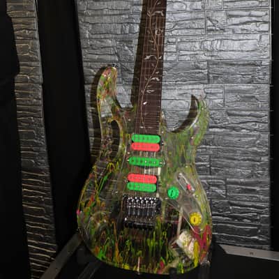 Ibanez JEM20th Steve Vai Signature 20th Anniversary 2007 - Clear Splatter image 2