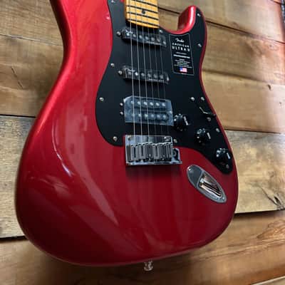 Fender American Ultra II HSS Stratocaster - Sinister Red w/ Hard Case image 1