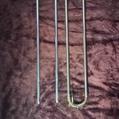 King 4b Silver Sonororus Trombone 1972 - Silver and Gold Lacker image 10