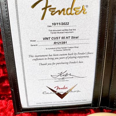 Fender Stratocaster 1955 Hardtail Custom Shop Time Capsule 2022 - White Blonde image 22