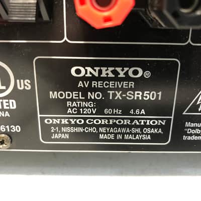 Onkyo TX-SR501 Receiver HiFi Stereo Vintage Audiophile 6.1 Channel AM/FM Tuner image 6