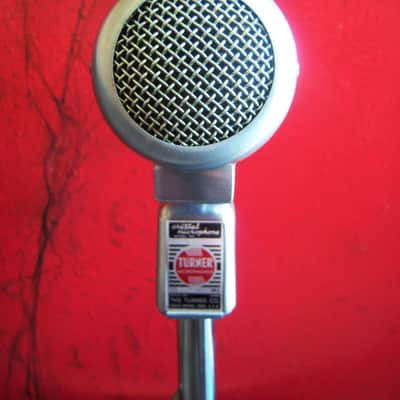 Vintage 1950's Turner 22X crystal microphone modified dynamic w period cable High Z harp mic image 3