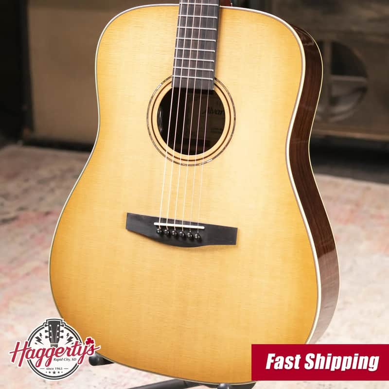 Alvarez LD70e Laureate Dreadnought Acoustic/Electric Guitar - Daybreak with Softshell Case image 1