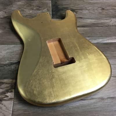 Made to Order - FRANCHIN Mercury guitar body Glossy METALLIC LEAF (Gold/Silver/Copper) Basswood Poplar Stratocaster-Strat-S-Style Made in Italy image 12