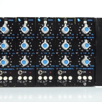 10 Vintage API 550A EQ Modules w/ Aphex PSU & Chassis Owned by Neil Young #32825 image 4