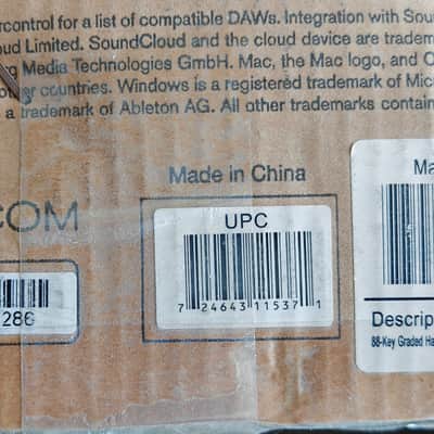 M-Audio Oxygen 88 MIDI Keyboard Controller Fully-Weighted Hammer-Action 88-keys image 9