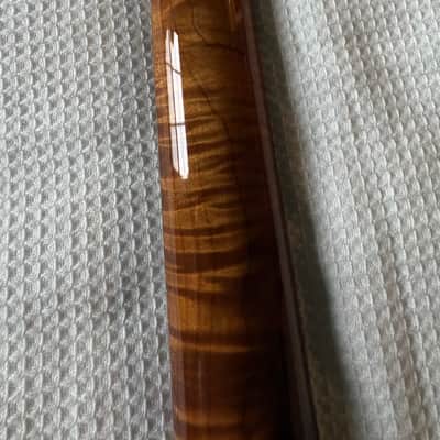 Custom Built Tiger Flame Fender Style Tele,Telecaster Guitar NECK, CUSTOM UPGRADED to simulate a 1957 Tele Neck, with a new set of Kluson style tuners, a vintage style String Tree, and a New 1957 Tele Neck Logo decal image 12
