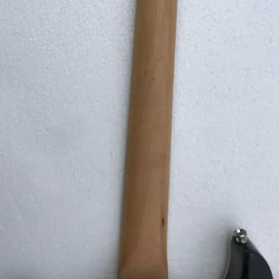 Glossy Black Maple Wood DIY Guitar Neck with Solid Body image 7