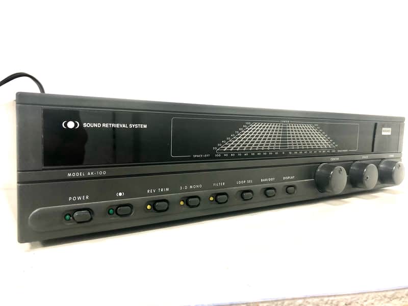Hughes AK 100 Sound Retrieval System Spacial Enhancer mid 80's black image 1