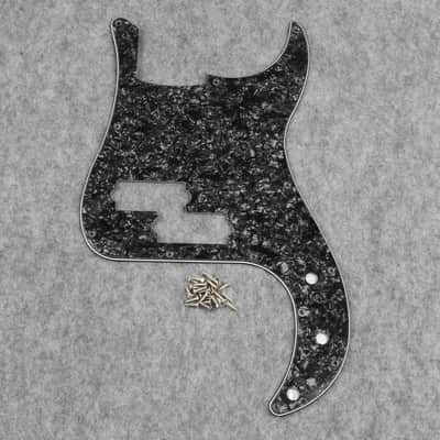 Bass Pickguard Guitar Scratch Plate Pick Guard for 4 String Standard Bass Style, 4Ply Black Pearl image 2
