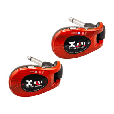 Xvive Audio U2 Digital Wireless System 2.4 GHz for Guitars-Red/Black image 2