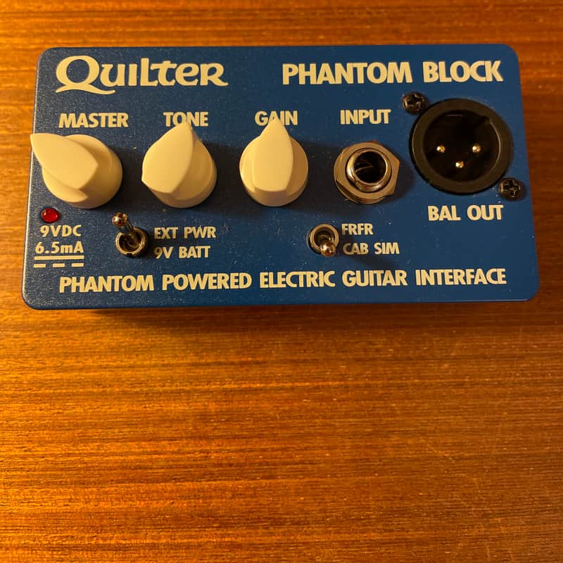 2010s Quilter Phantom Block Electric Guitar Interface Blue