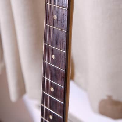 Kiso Suzuki Made in Japan MIJ Vintage Lawsuit Era Mosrite Copy Guitar 1980s - 3T Sunburst image 3