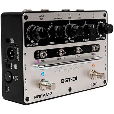 Ampeg SGT-DI All-in-One Bass Box Effects Pedal 2024 - Silver & Black image 2