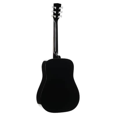 Cort Earth Series 60 Dreadnought Acoustic Guitar - Black Gloss image 2