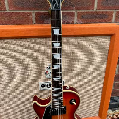 Vintage Hohner Professional L59 Les Paul Custom Sunburst Left Handed Guitar image 6