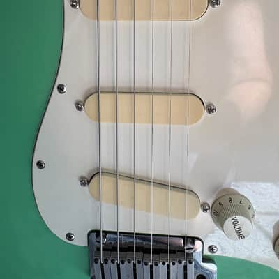 Fender Stratocaster Plus Maple Fretboard 1988 Surf Green E4 Serial Number image 4