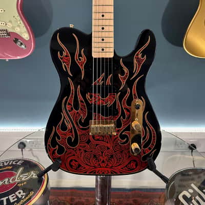 Fender James Burton Artist Series Signature Telecaster 2007 - Present - Red Paisley Flames image 2